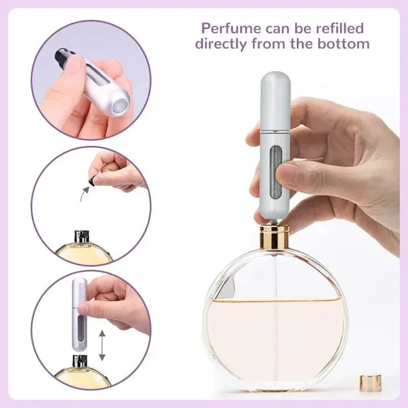 3pcs 5ml Bottom-fill Perfume Refillable