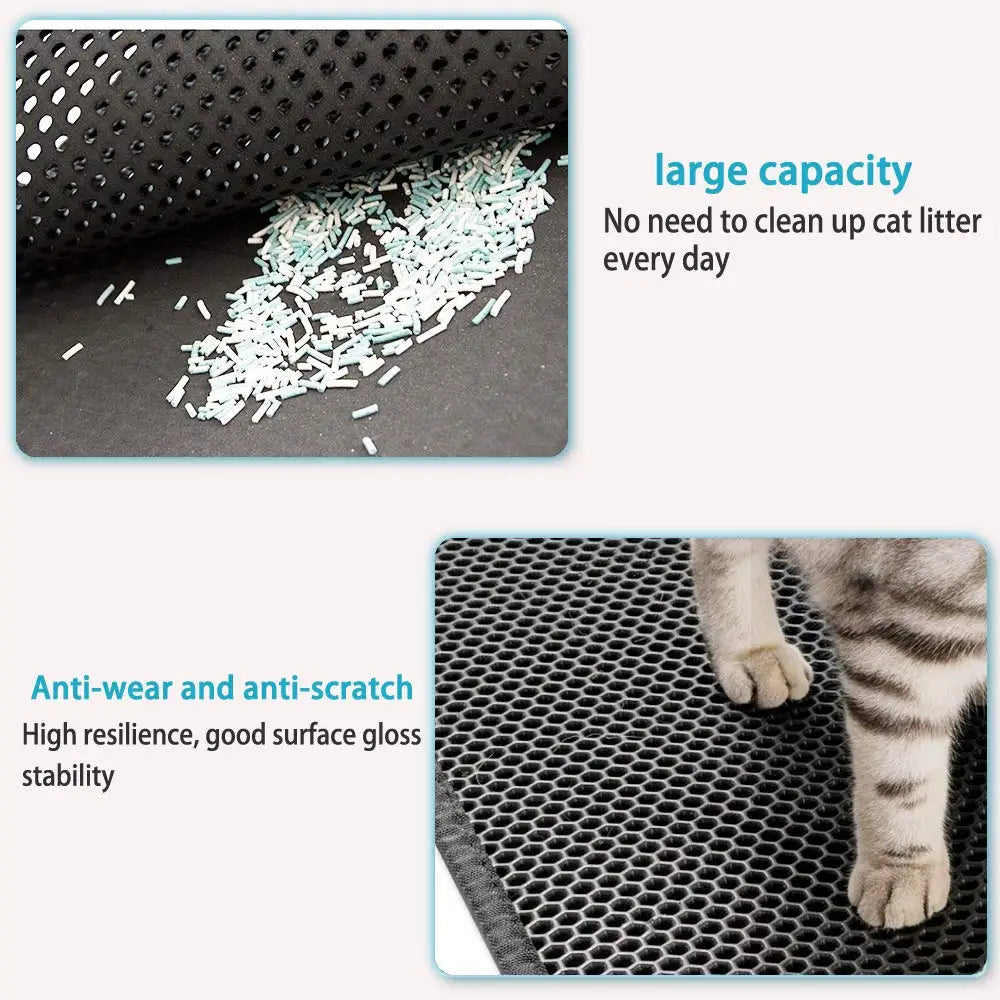 Pet Cat Litter Mat Waterproof Double Layer